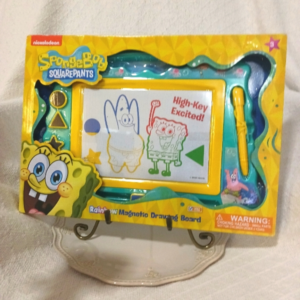 Nickelodeon SpongeBob Square Pants Rainbow Magnetic Drawing Board Age 3+